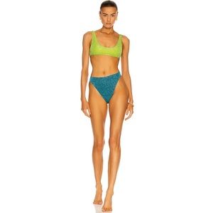OSÉREE Lumiere Two Tone 90s Sporty Bikini Set S